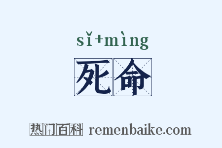 死命是什么意思的图片